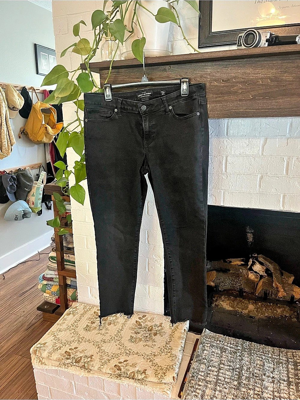 Lucky Brand Lolita Skinny Ankle Jeans Black Waist 14